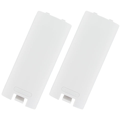 Battery cover for Wii & Wii U Remote Nintendo controller cover back 2 pack white | ZedLabz